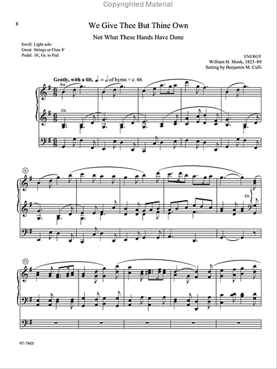 Lavish Grace: Five Hymn Preludes for Organ Organ Solo scores gallery preview page 3