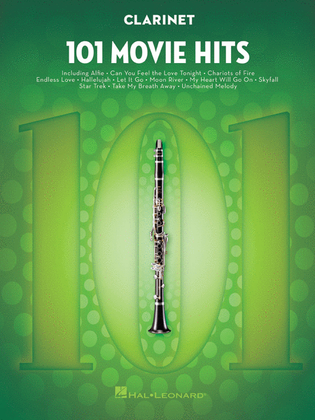 Book cover for 101 Movie Hits for Clarinet