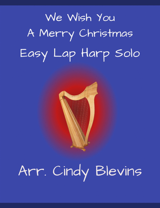 Book cover for We Wish You a Merry Christmas, for Easy Lap Harp
