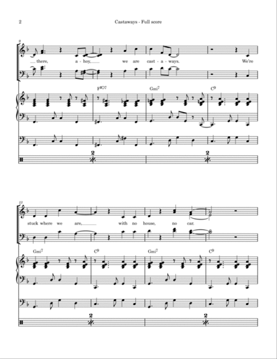 Castaways 4-Part scores gallery preview page 2