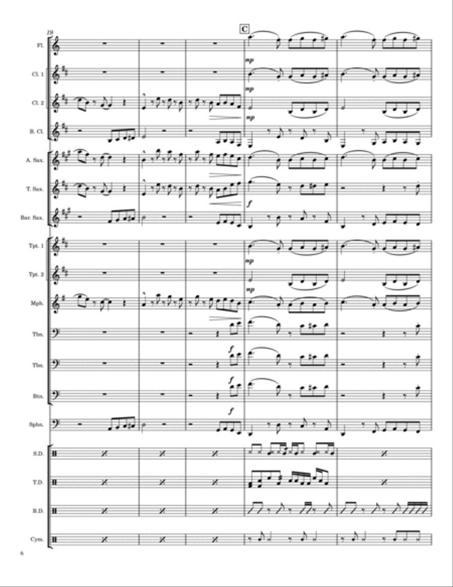 I Got You (i Feel Good) I Got You (i Feel Good) Marching Band scores gallery preview page 6