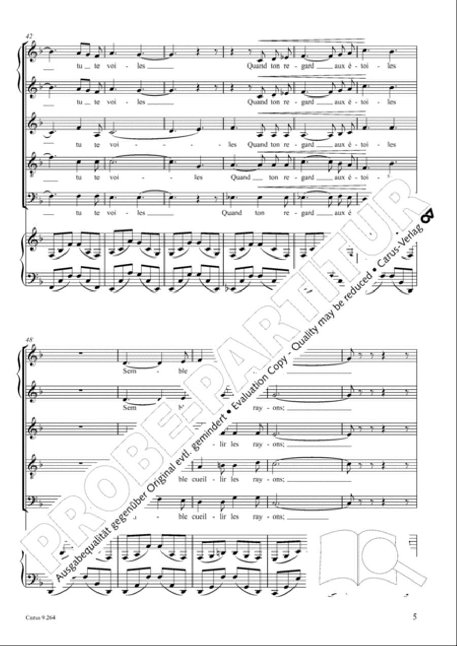 Soiree en mer SSATB scores gallery preview page 6