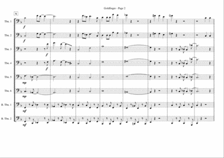 Goldfinger Brass Ensemble scores gallery preview page 2