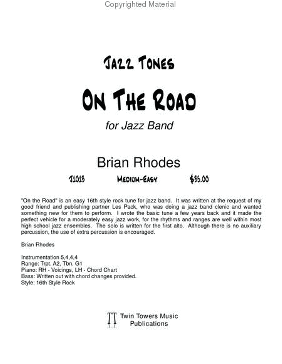 On The Road On The Road Jazz Ensemble scores gallery preview page 2