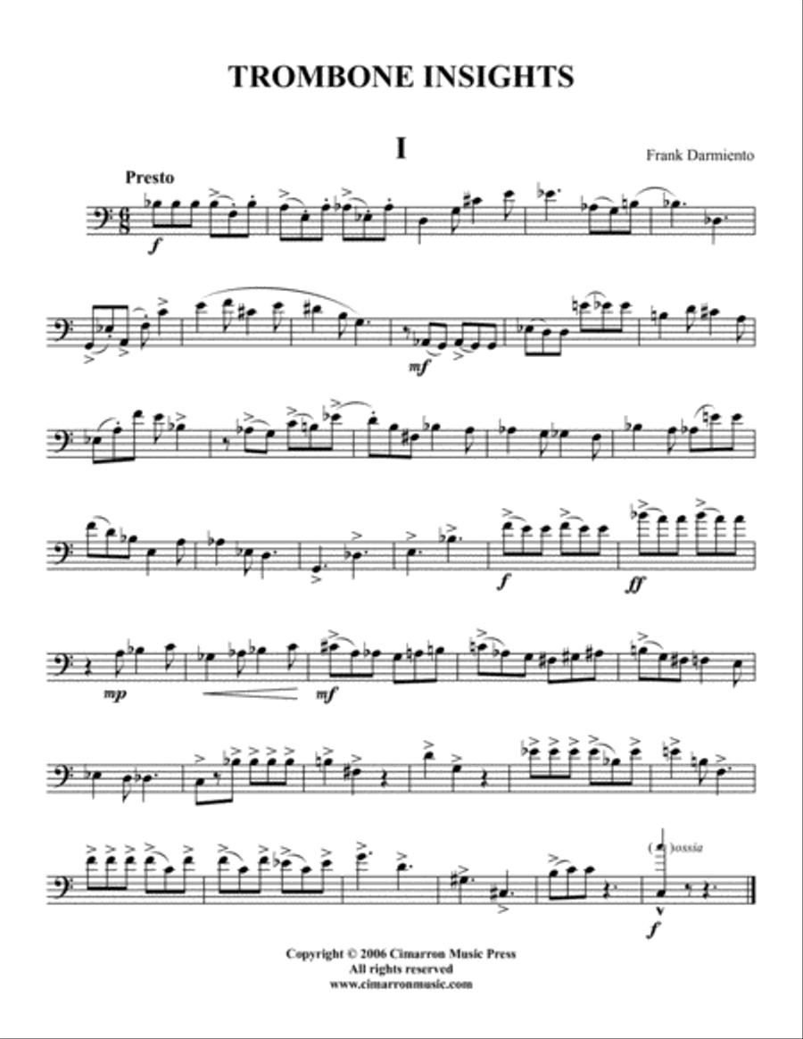 Trombone Insights Trombone Solo scores gallery preview page 2