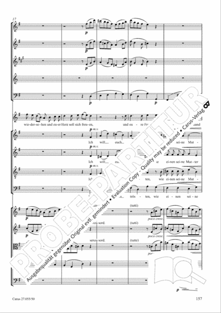 Ein Deutsches Requiem (German Requiem) 4-Part scores gallery preview page 164