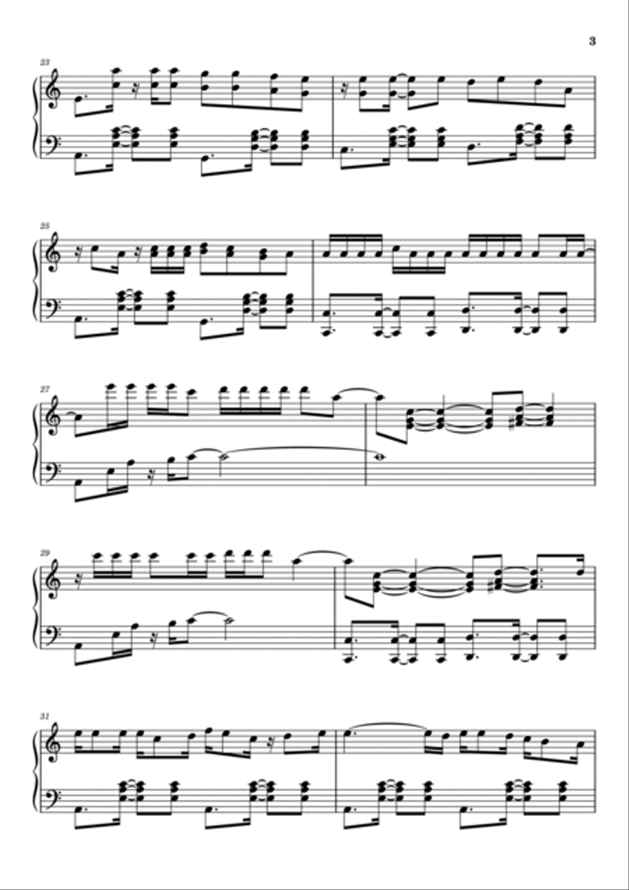La Tortura La Tortura Piano Solo scores gallery preview page 3