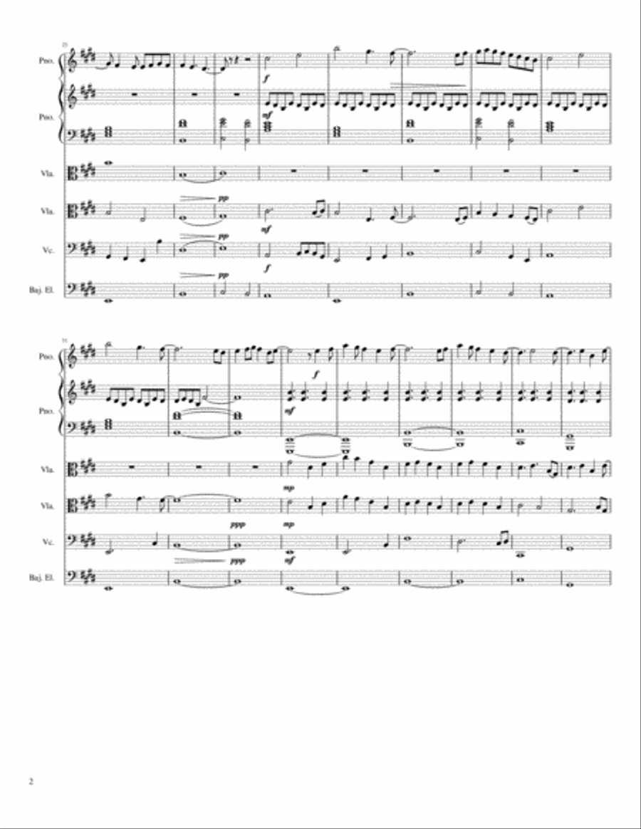 Like a Puppet Small Ensemble scores gallery preview page 2