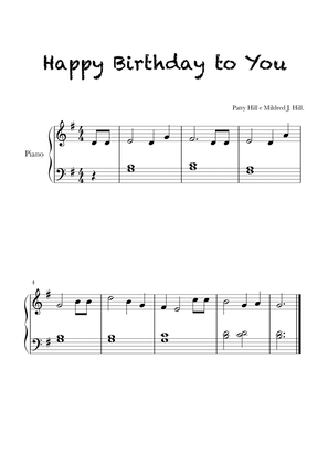 Happy Birthday To You - Easy Piano
