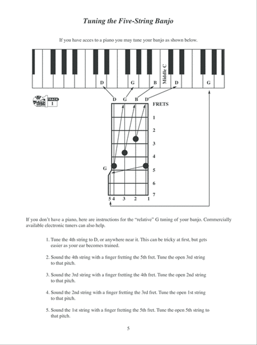 Modern 5-String Banjo Method Grade 1 Banjo scores gallery preview page 6