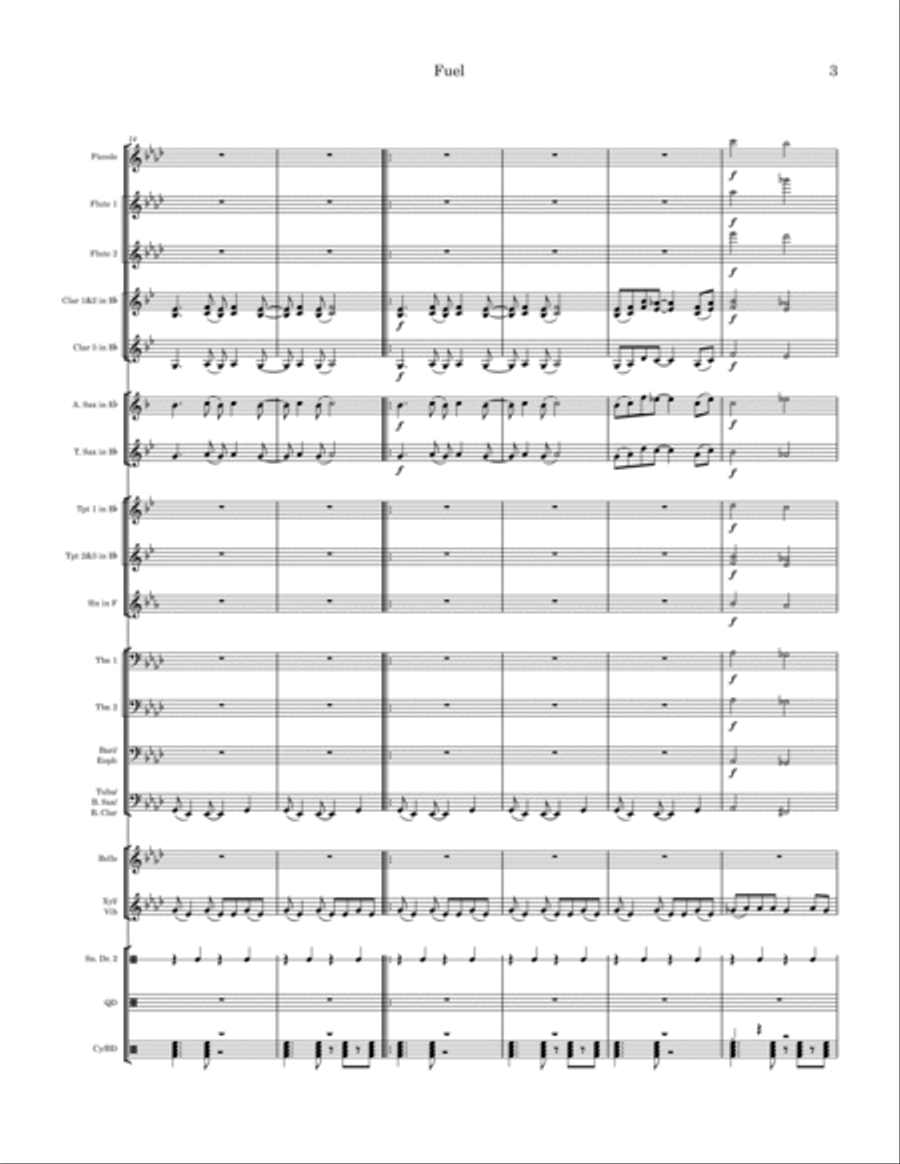 Fuel Marching Band scores gallery preview page 3