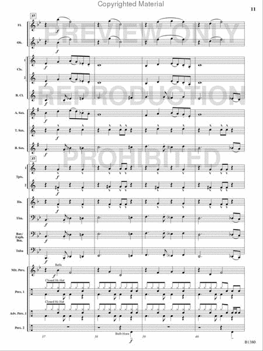 Traffic Jam Concert Band scores gallery preview page 10