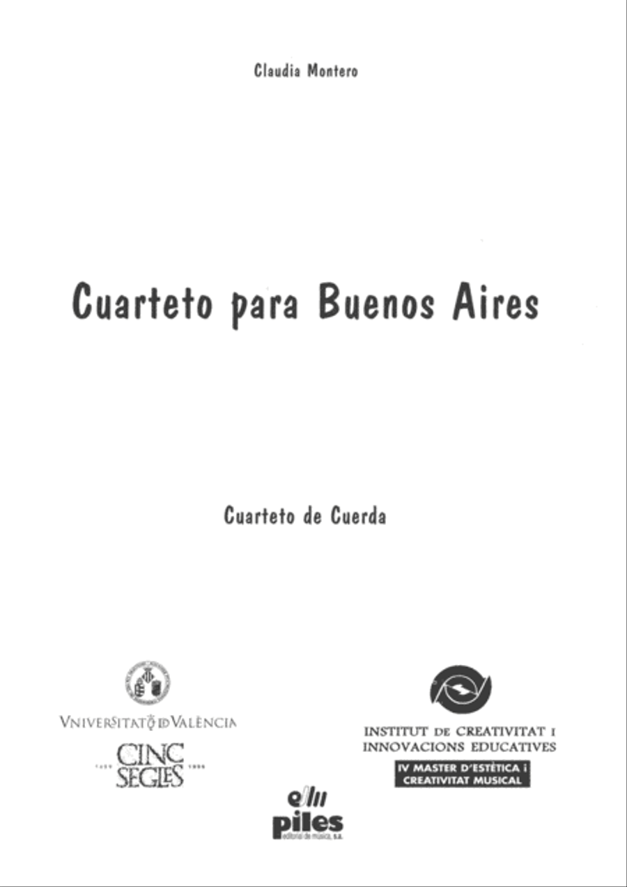 Cuarteto para Buenos Aires String Quartet scores gallery preview page 2