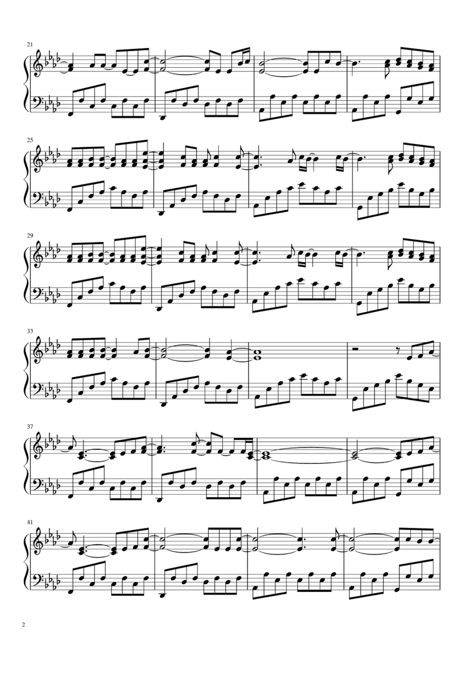 One More Light Easy Piano scores gallery preview page 2