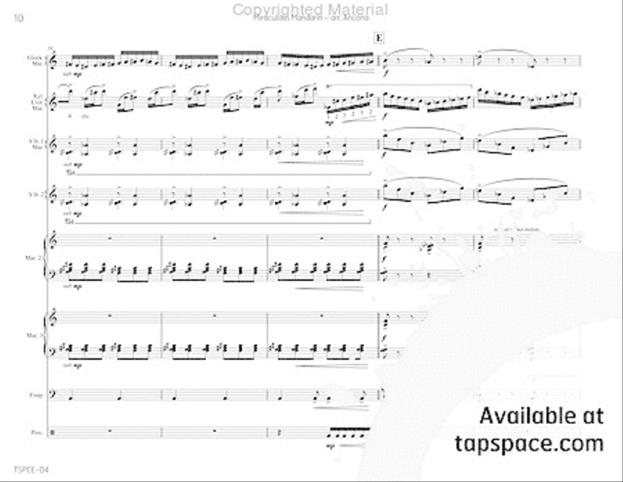 Miraculous Mandarin, The Percussion Ensemble scores gallery preview page 13