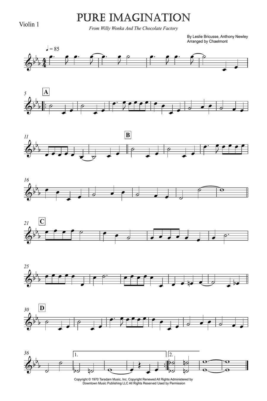 Pure Imagination String Quartet scores gallery preview page 6
