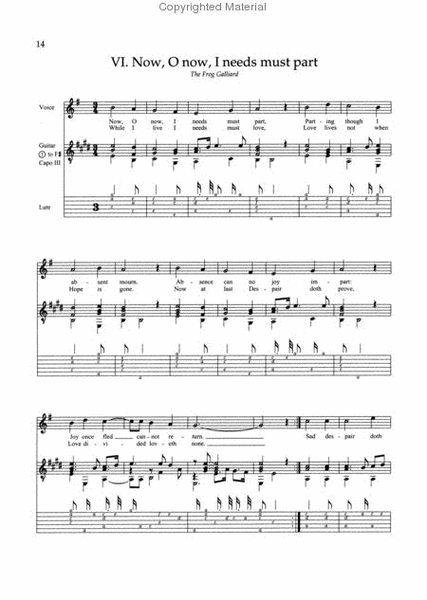 Lute Songs of John Dowland by John Dowland Lute - Sheet Music