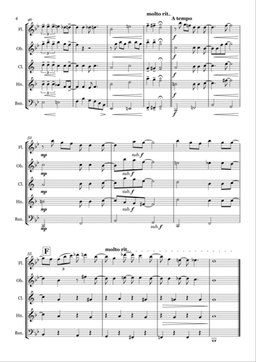 You've Got A Friend In Me Woodwind Quintet scores gallery preview page 4