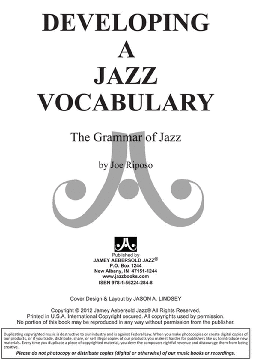 Developing Jazz Vocabulary