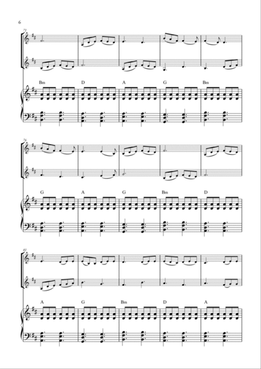 Dandelions String Duet scores gallery preview page 6