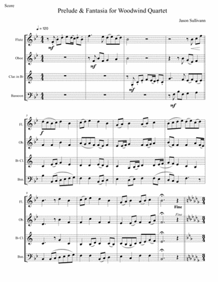 Prelude & Fantasia for Woodwind Quartet