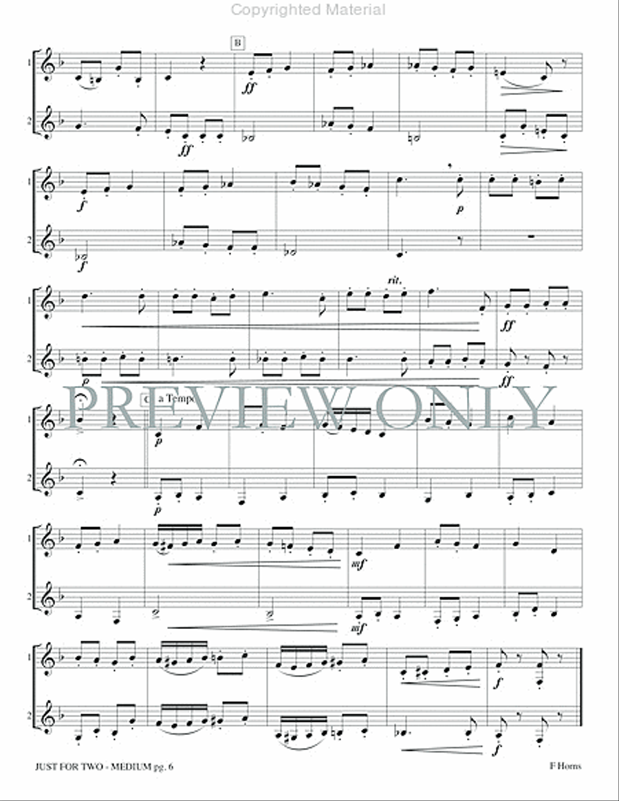 Just for Two Medium Just for Two Medium Small Ensemble scores gallery preview page 8