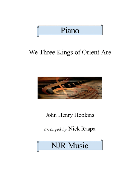 We Three Kings of Orient Are (Intermediate swing piano) image number null
