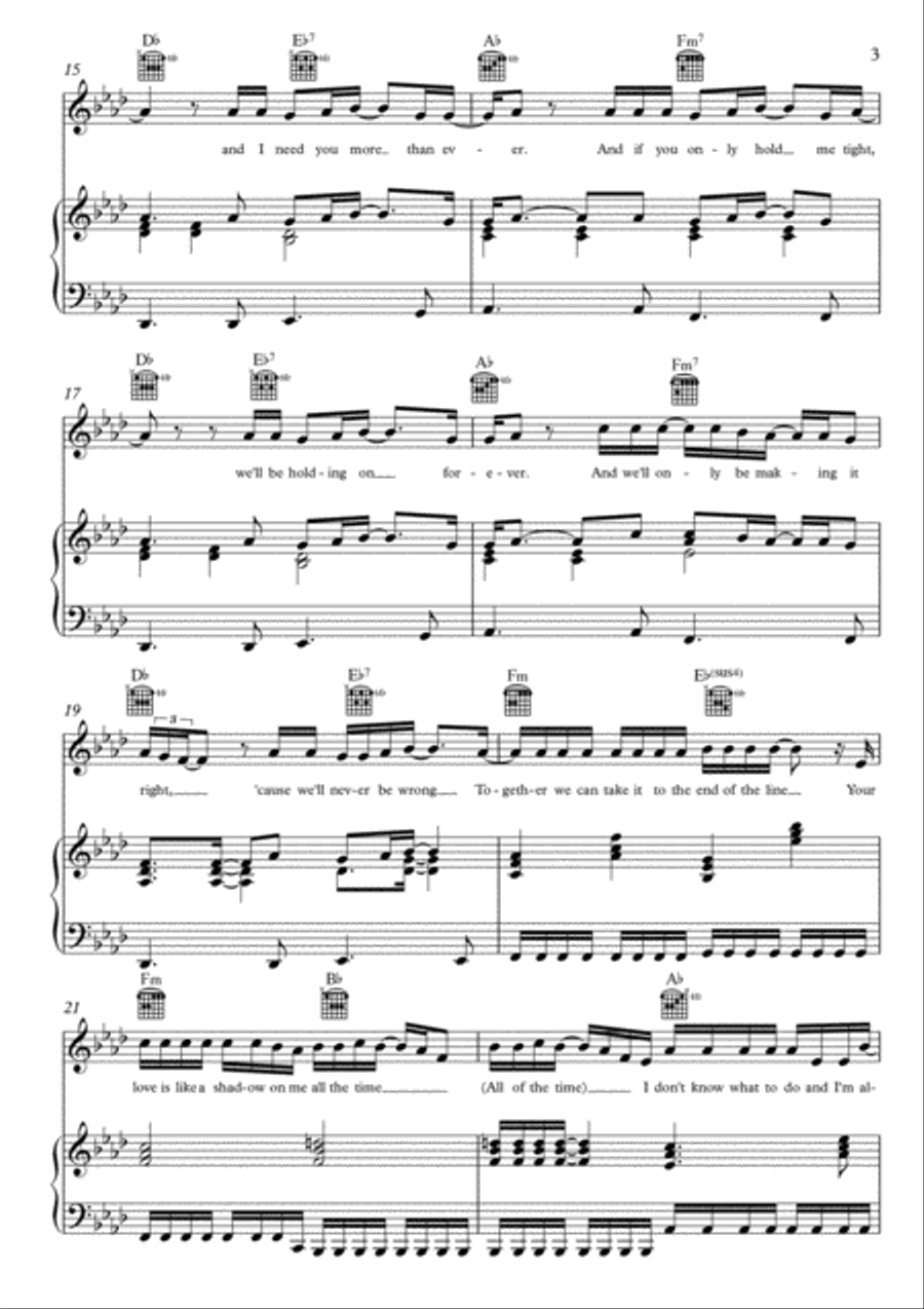 Total Eclipse Of The Heart Voice scores gallery preview page 3