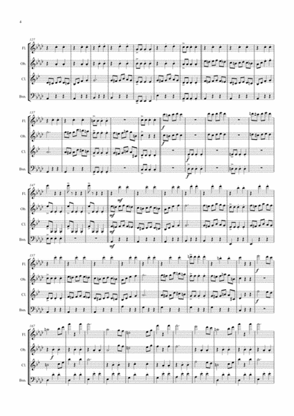 Die Fledermaus (Bb) - J. Strauss - Overture - Wind Quartet image number null
