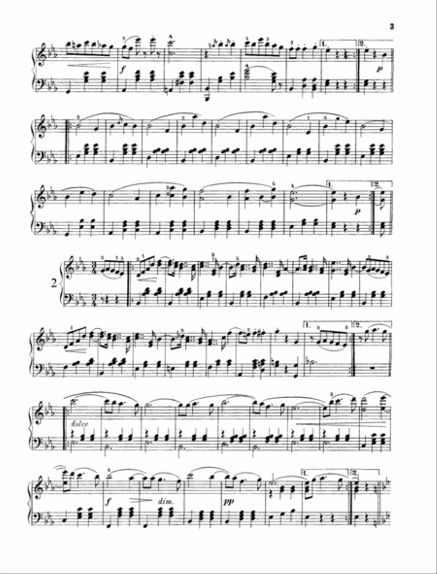 Dorfschwalben aus Österreich Piano Solo scores gallery preview page 2
