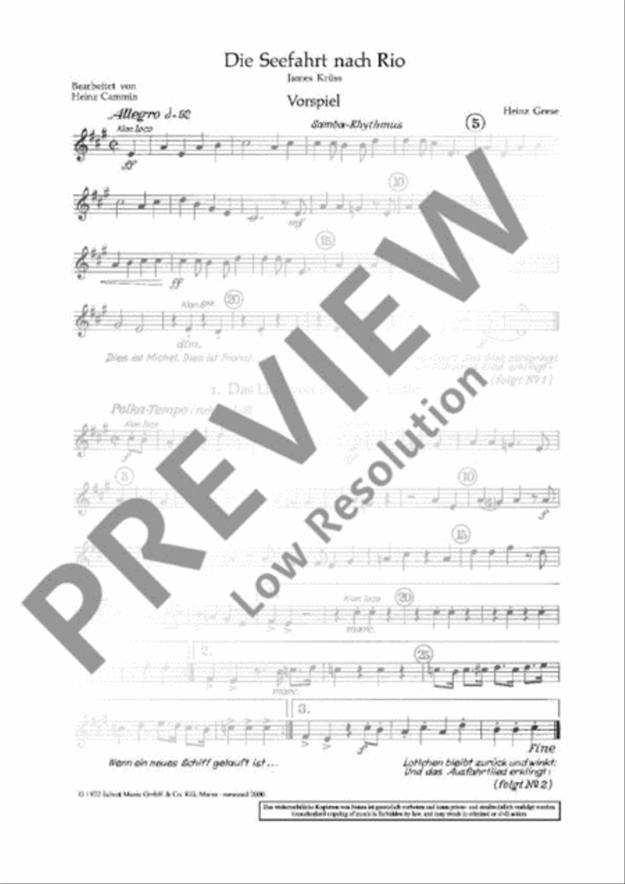 Die Seefahrt nach Rio Part scores gallery preview page 4