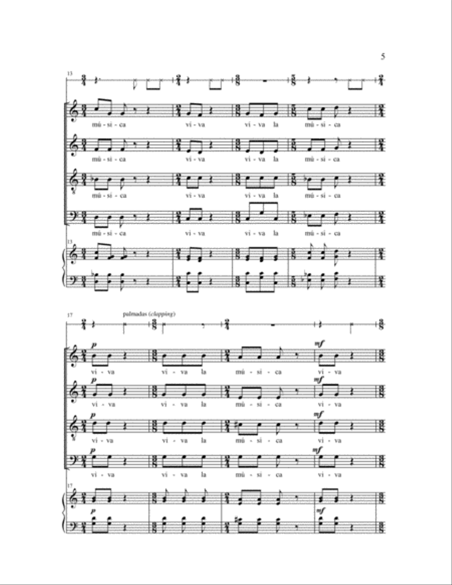 Viva la Musica 4-Part scores gallery preview page 4