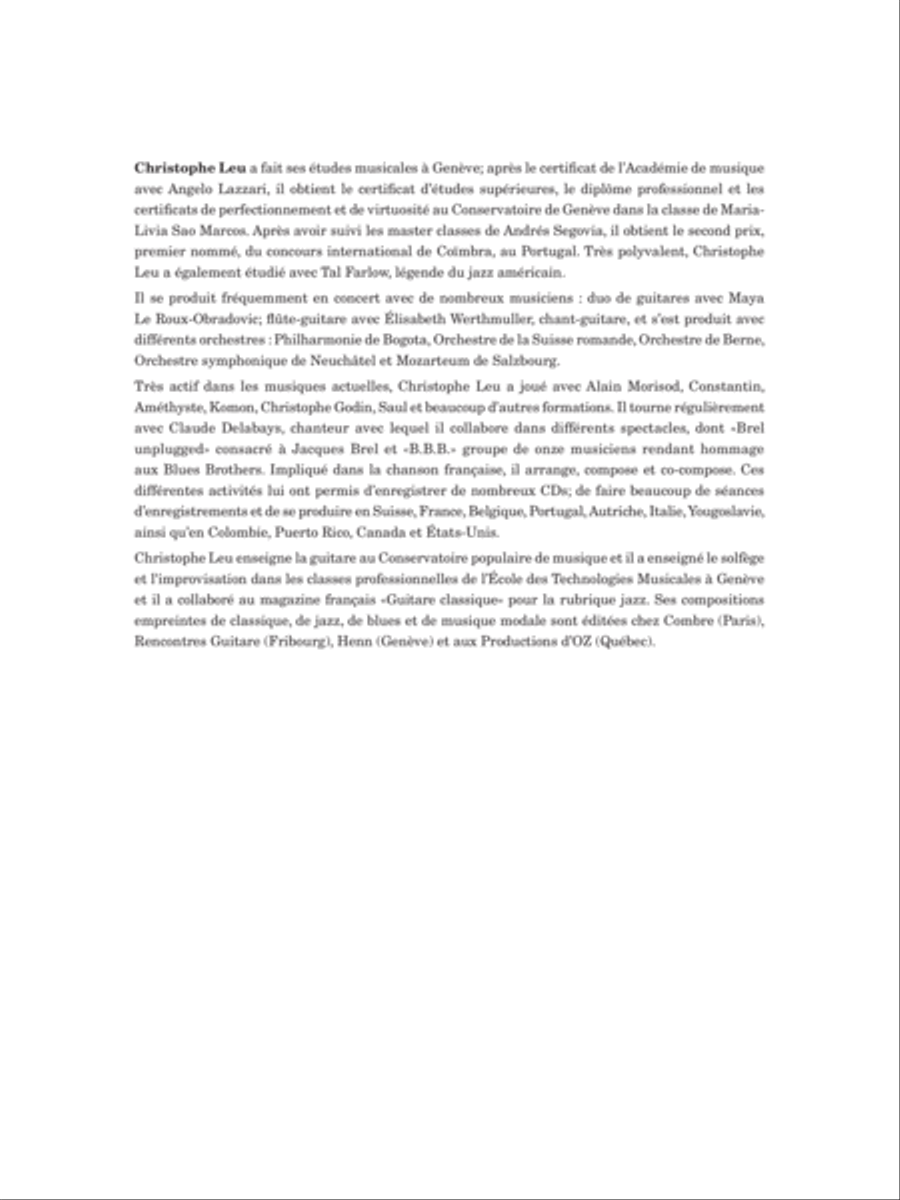 Prélude et Shuffle Danse Prélude et Shuffle Danse Classical Guitar scores gallery preview page 2