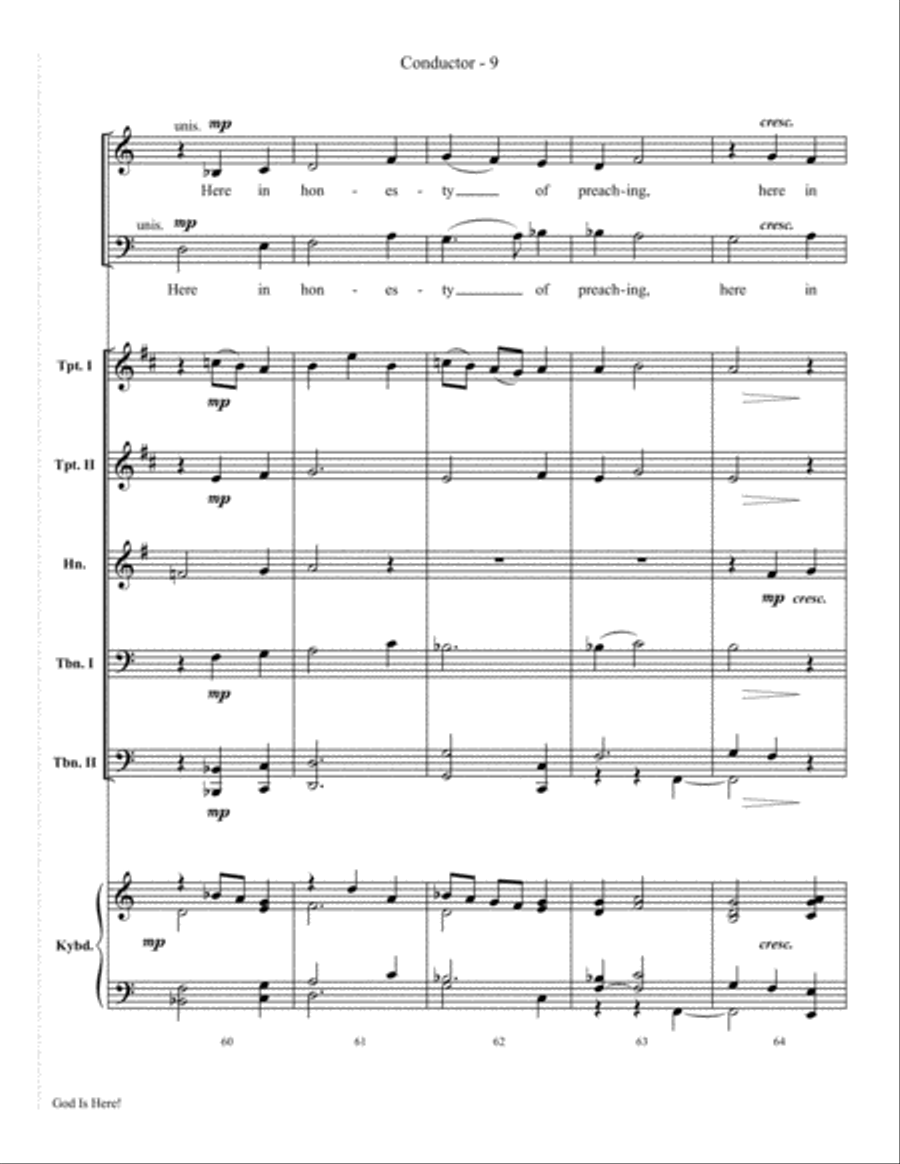 God Is Here 4-Part scores gallery preview page 11