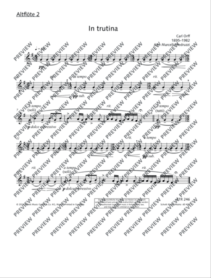 In trutina Flute Choir scores gallery preview page 12