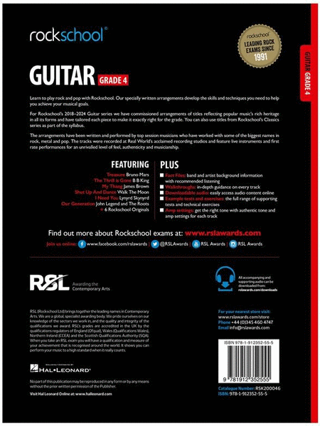 Rockschool Guitar Grade 4 (2018)