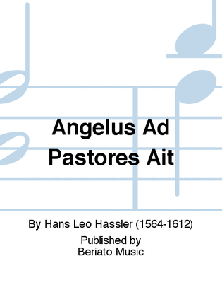 Angelus Ad Pastores Ait
