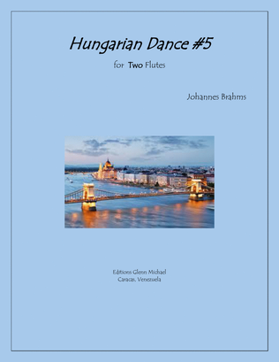Hungarian Dance #5 for Two Flutes