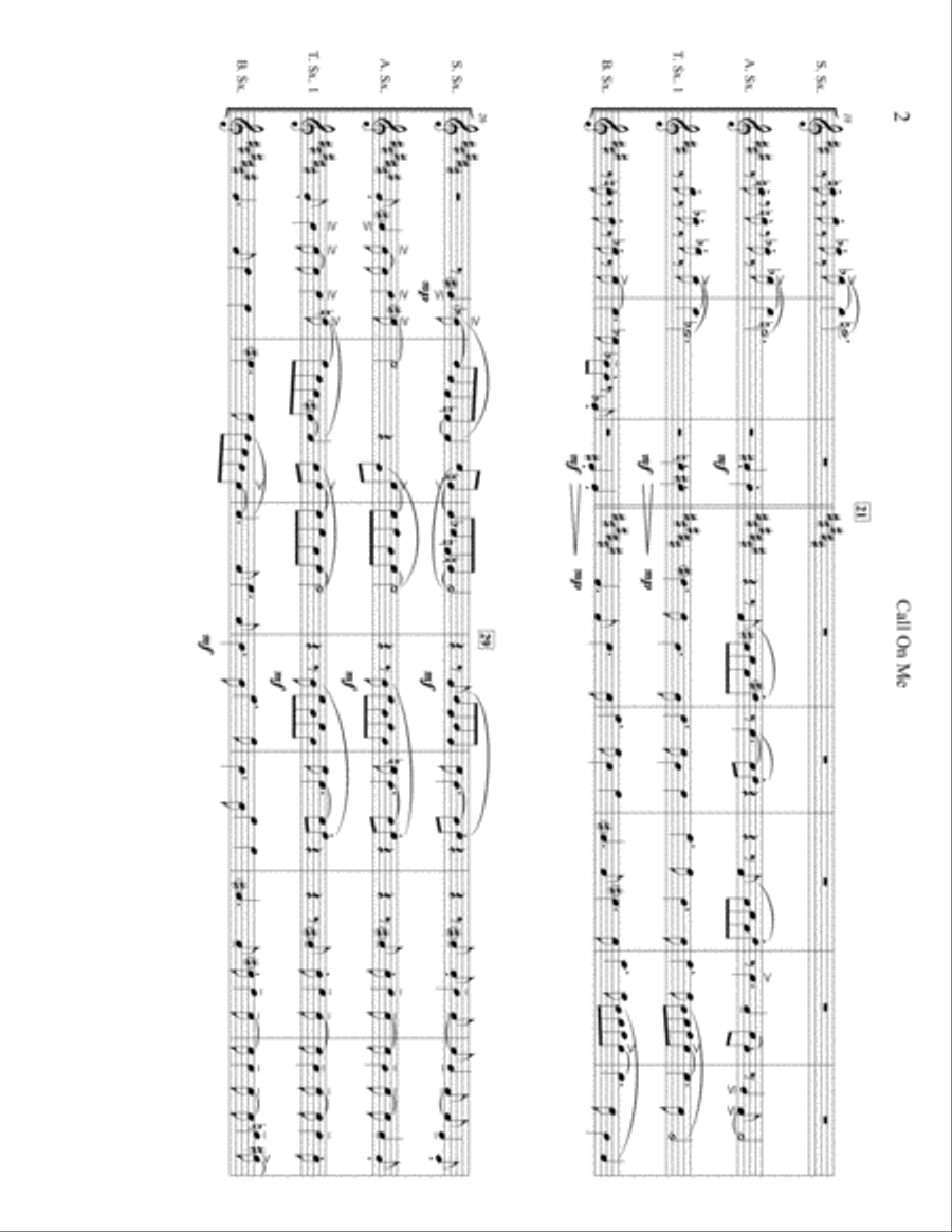 Call On Me Woodwind Quartet scores gallery preview page 3