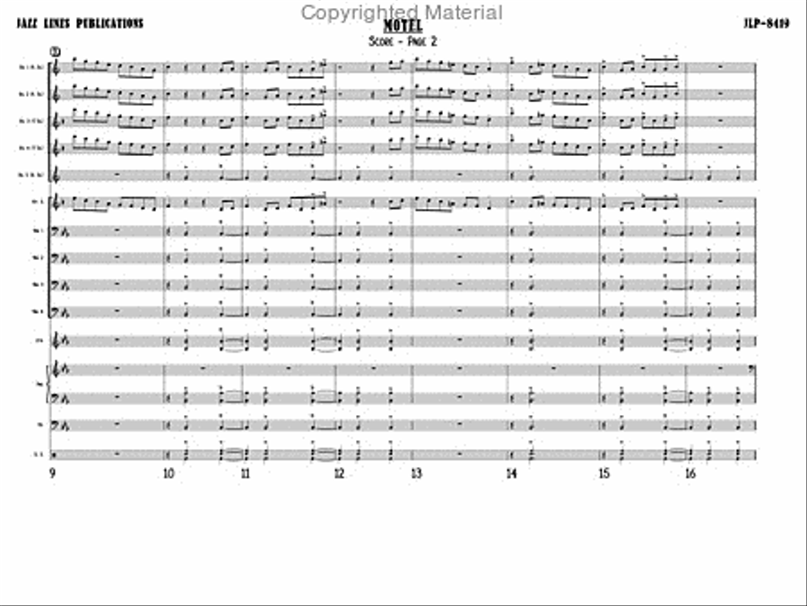 Motel Big Band scores gallery preview page 5