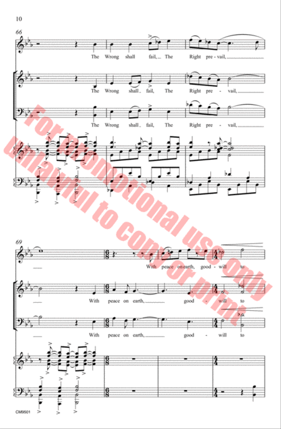 Christmas Bells 4-Part scores gallery preview page 11