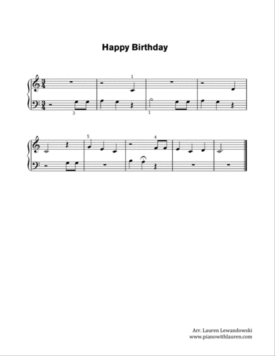 Happy Birthday - 10 Arrangements for All Levels Piano Method scores gallery preview page 3