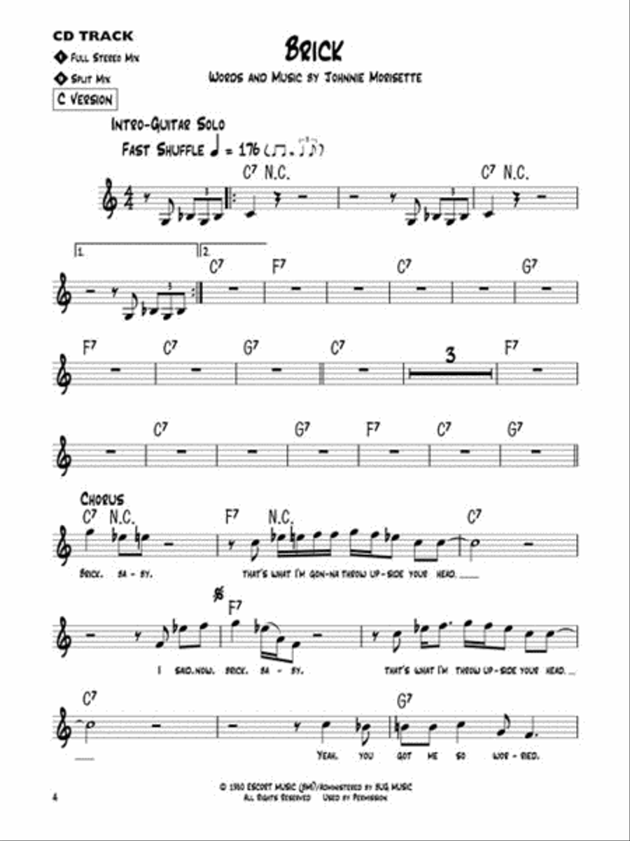 Albert Collins C Instrument scores gallery preview page 4