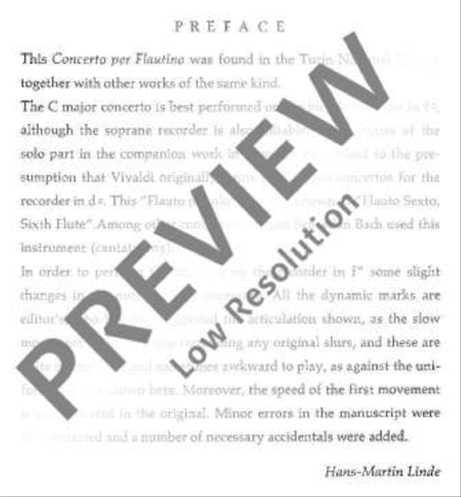 Concerto C Major Piccolo scores gallery preview page 6