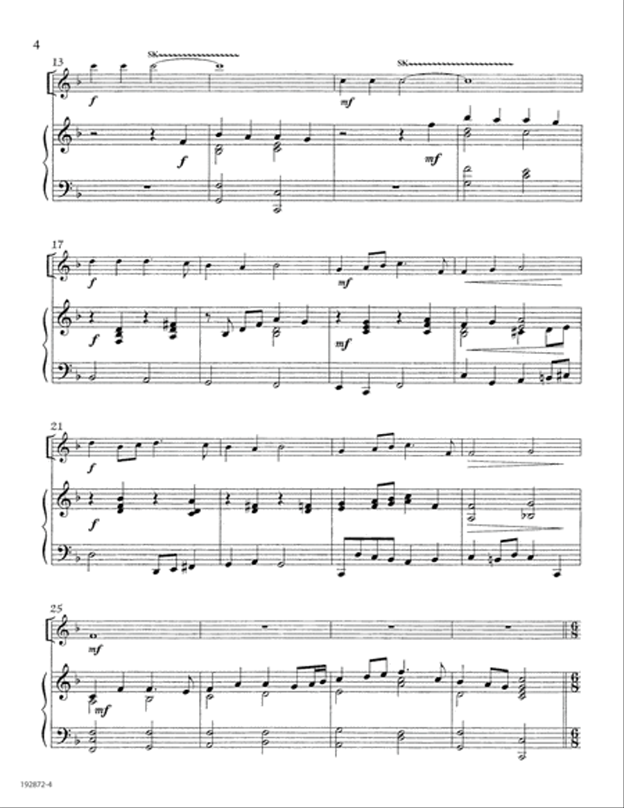 Hark! The Herald Angels Sing Percussion scores gallery preview page 4