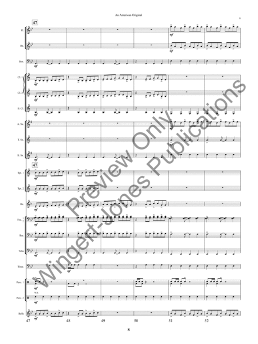 An American Original An American Original Concert Band scores gallery preview page 11