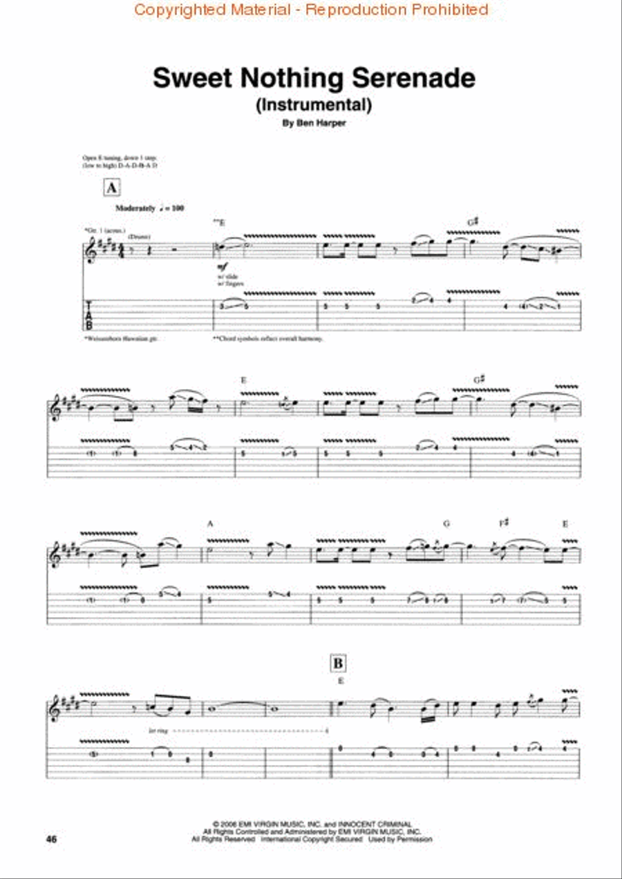 Ben Harper - Both Sides of the Gun Electric Guitar scores gallery preview page 4