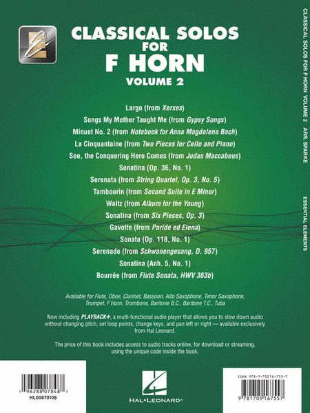 Classical Solos for F Horn – Volume 2