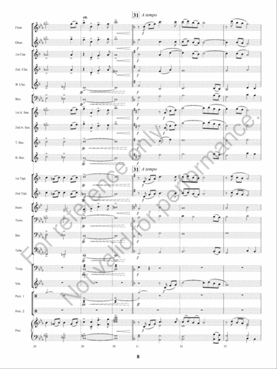 Spirits Of The Heavens Concert Band scores gallery preview page 9