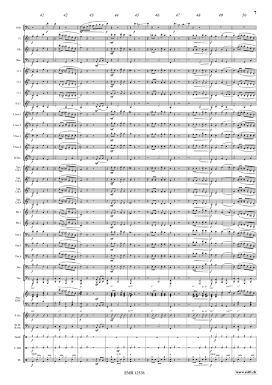 Lassus Trombone Concert Band scores gallery preview page 7